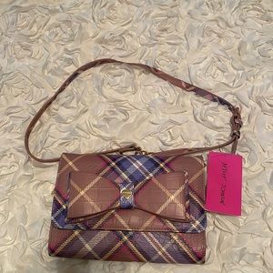 Betsey Johnson plaid Crossbody bag